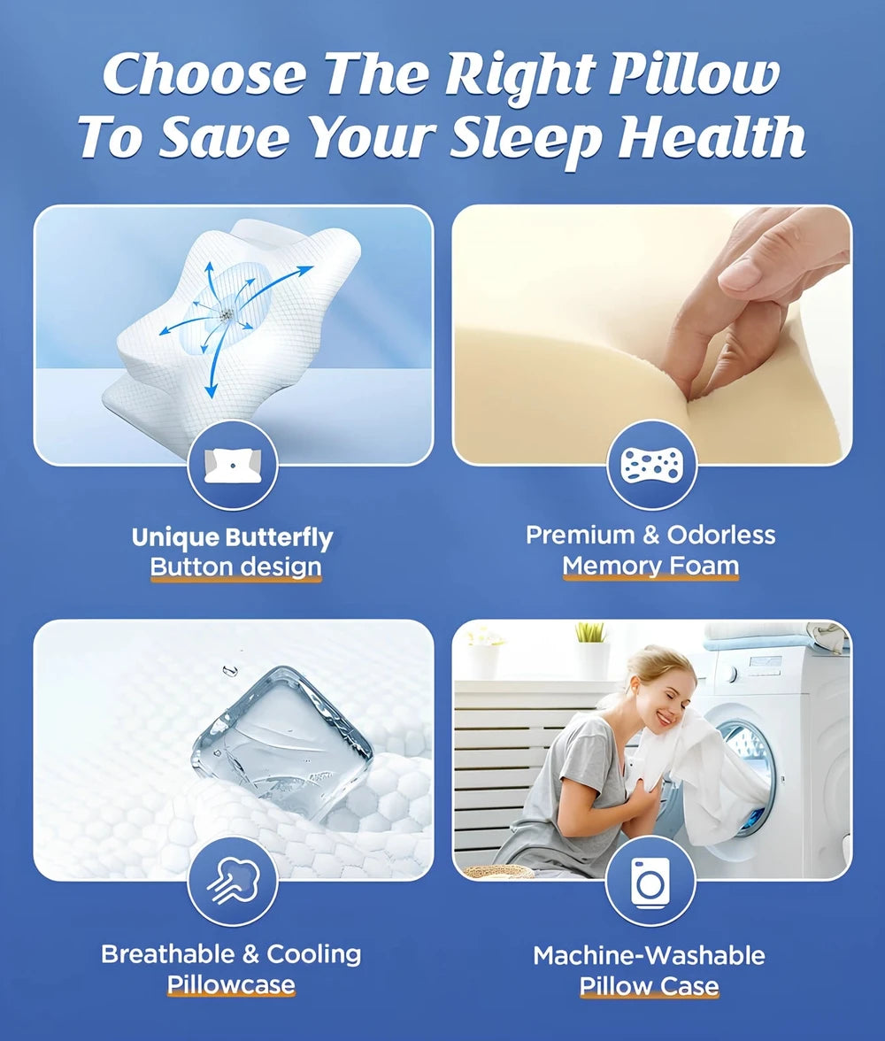 CozyRest Memory Foam Neck Pillow